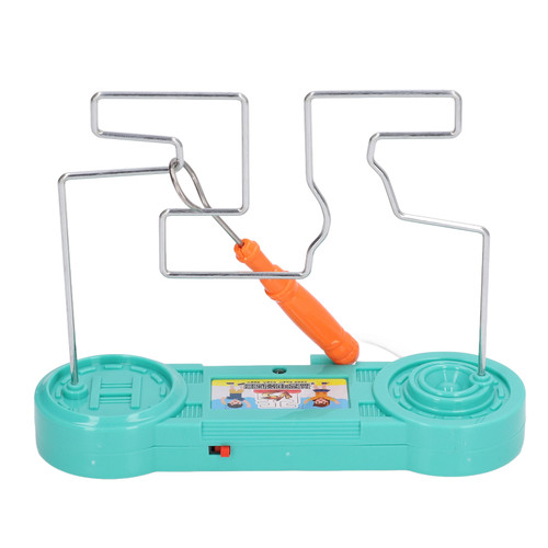 Electric Shock Toy Wire Game Intellectual Development Concentration Exercises Toy Kids Educational ToyGreen