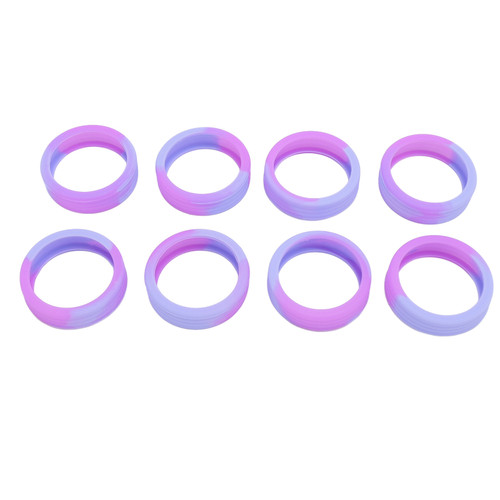 8Pcs Luggage Suitcase Wheels Cover Carry On Silicone Silent Noise Reduction Protector Type 1