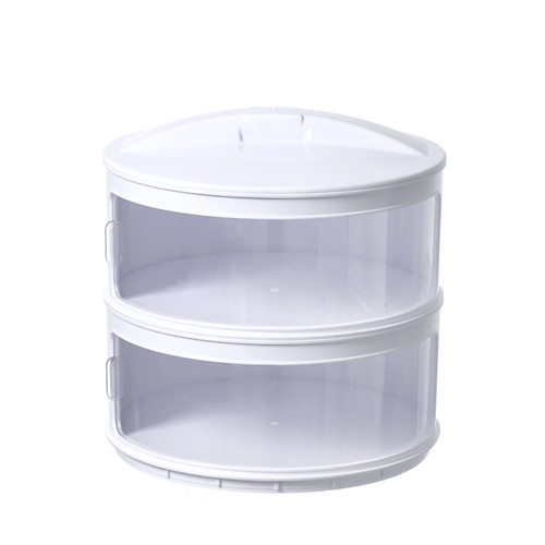 ABS Heat Preservation Microwave Plate Cover Dustproof Food Preservation Cover Stackable Microwave Lid for Kitchen2 Layer