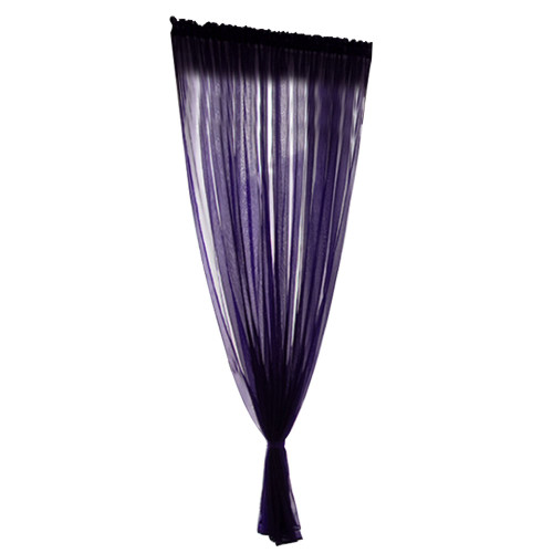 Simple Style Polyester Window Voile Tulle Curtain Sheer Panels Bedroom Living Room DecorPurple 1x2m