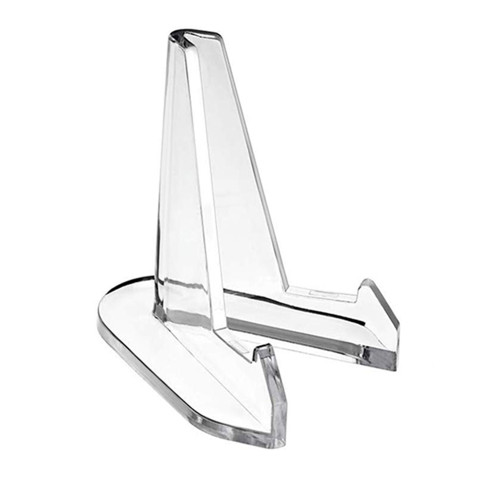 Acrylic Display Stand Clear Plastic Easels Stable Plates Stand Coins Holder