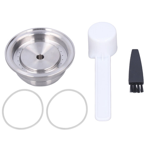 Refillable Coffee Pod Reusable Coffee Powder Capsule Stainless Steel 70ML Hemispherical for Vertuo Plus