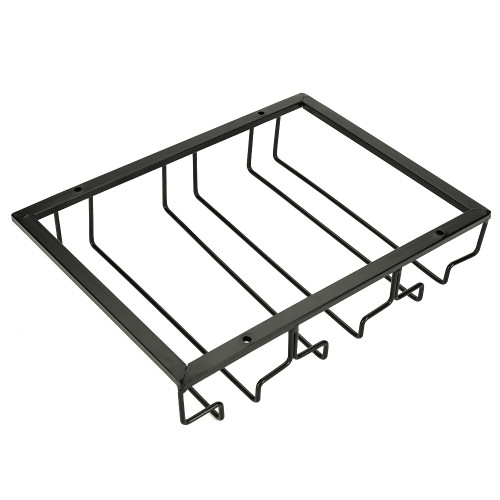 Metal Iron Wine Cabinet Rack Kitchen Dining Bar Cup Holder Hanger Shelf