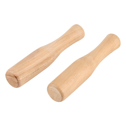 2Pcs Wooden Pestle Food Muddle Grinding Rod for Custard Purees Drinks and Cocktails Bar Tool