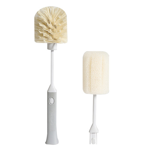 Cup Brush Household Kitchen Sponge Replaceable Long Handle Cleaning Tool for Insulation CupsAshen