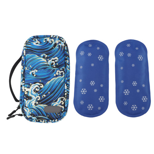 Insulin Cooler Case Portable Effective Heat Preservation Zipper Design Diabetic Medication Insulated Cooling Bag for Travel Type 2