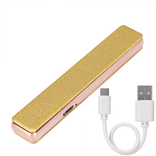 Electric Wire Ignition Cigarette USB Cigarette Lighter,Cigarette Lighter,  USB Lighter (Gold)