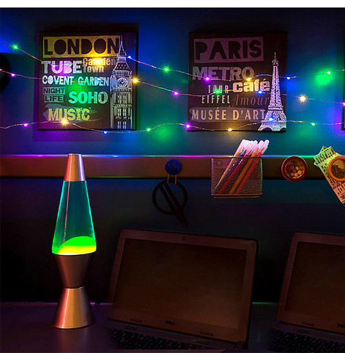 12 Color String Lights USB Powered Changing Twinkle 33 FT 100 LED Fairy Lights Copper Wire RGB String Lights with 40-Key Remote Control Music Sync Timer Waterproof Christmas Decorations for Indoor Outdoor Yard Party Decor