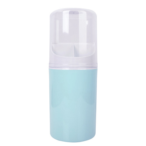 Wall Mounted Chopsticks Holder With Cover Dust Chopsticks Tube Kitchen Drain Spoon Rack(Blue)
