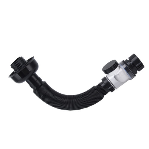 Basin Drain Pipe Wash Basin Sink Drain Hose Flexible PVC Water Pipe for Kitchen Bathroom BlackMulti Function