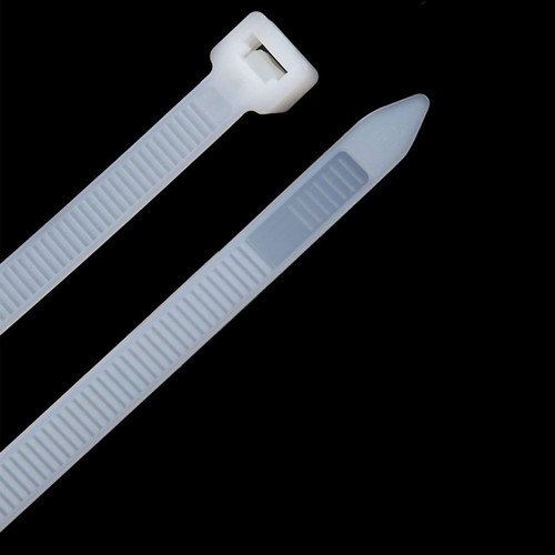 100PCS Heavy Duty Nylon Cable Ties Tensile Strength Self Locking Wire Ties for Pipeline5x200 mm / 0.2x7.9 in White