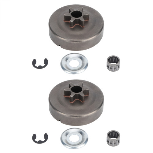 2 Set Clutch Drum Sprocket Kit Fit for STIHL 017 018 021 023 025 MS170 MS180 MS210 MS230 MS250 1123 640 2003