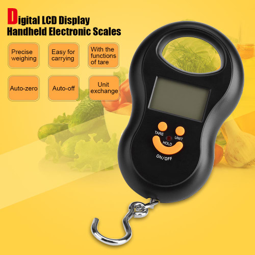 WeiHeng Pocket Digital Luggage Scale Fishing Hook Electronic Capacity Hanging Hook Portable