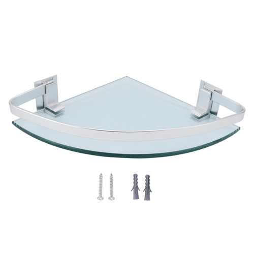 Bathroom Triangular Shelf Shower Glass Rack Holder Organizer for Bathroom Kitchen Home