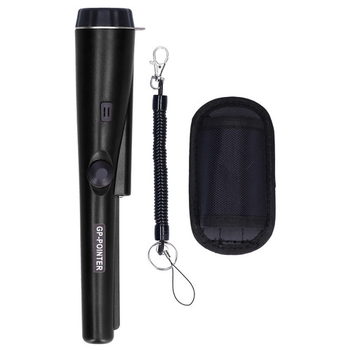 Metal Detector Professional Portable Waterproof Handheld Metal Detector with LED LightBlack