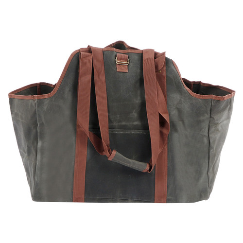 Waterproof Waxed Canvas Log Carrier Tote Bag Firewood Holder Wood Carrying Bag for Outdoor