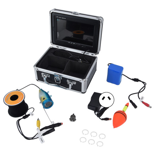 7 Inch LCD Underwater Fishing Camera 1200TVL High Definition Fish Finder Detector IP68 Waterproof 100‑240VAU Plug 15m / 49.2ft