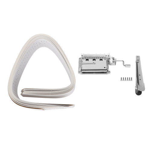 30 Note Hand Crank Movement with 15Pcs Blank Tape 15Pcs Music Tape Hole Puncher Music Box DIY