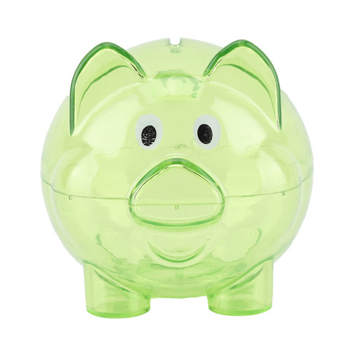 Cute Creative color pig pig bank birthday gift pig bank toy(Green)