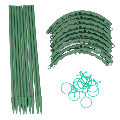 3 Sets Plant Support Cage Stake Plastic 25cm Horticulture Accessory for Flower Tomato