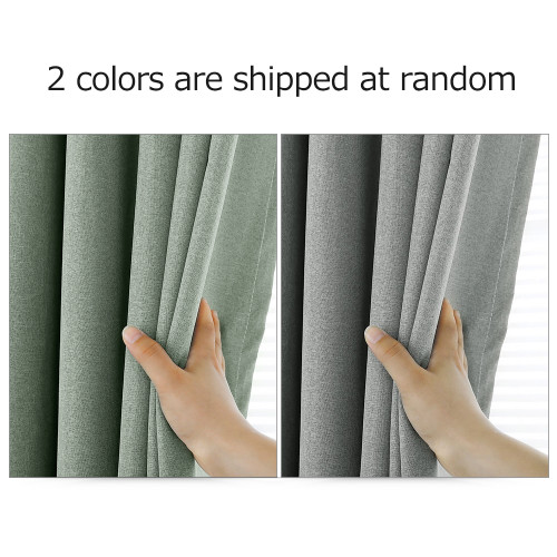 Blackout Curtains for Bedroom Grommet Insulated Room Curtains for Living Room, Set of 2 Panels (53*63in)