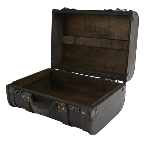 Retro Suitcase Wooden Storage Box Studio Decoration Window Display Photography Props Suitcase