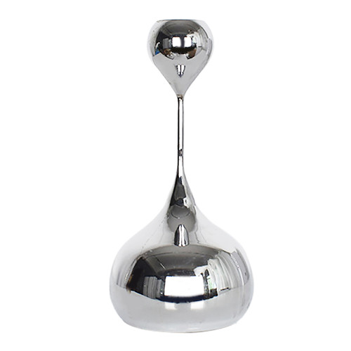 Candle Holder Ornament Stainless Steel Candlestick Holder Household Desktop Sculpture Decoration Sliver A Type