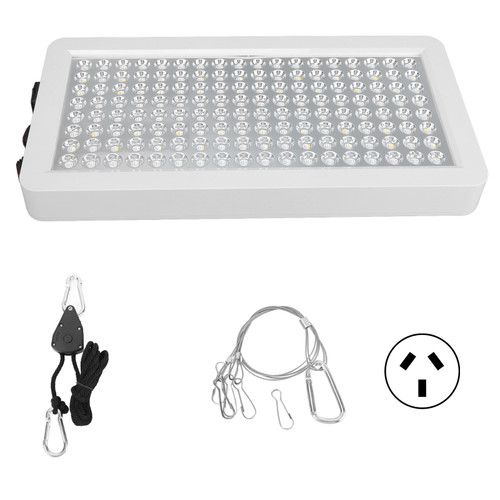 LED Plant Growth Light Intelligent High Power Fill Light for Greenhouse Succulent AC 100‑277V White AU Plug Small