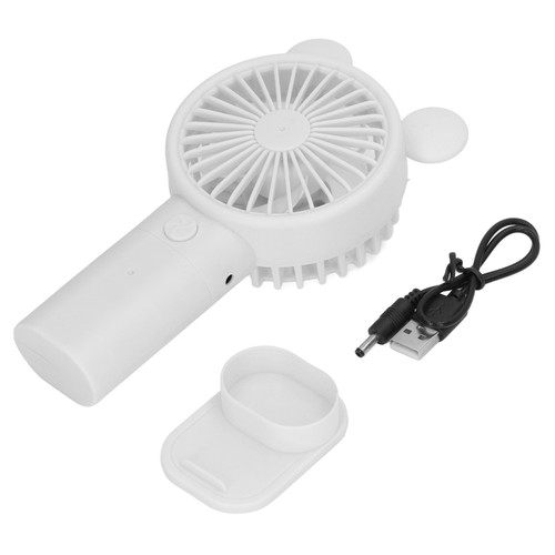Mini Handheld Fan USB 1200mAh Battery Dual Drive Portable Handheld Fan Electric Small Fan White