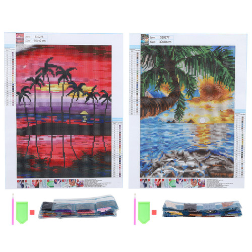 Seascape Pattern Diamond Painting Embroidery Cross Stitch Picture Supplies Arts Craft Wall Decor