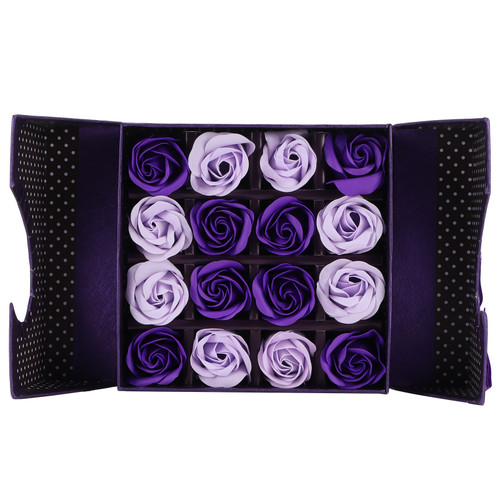 Innovative PE Rose Flower Gift Box for Anniversary Birthday Wedding Valentine's DayPurple Gradient
