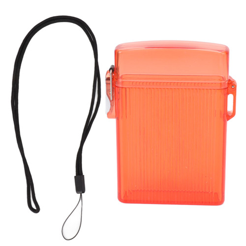 Cigarette Case Waterproof Plastic Cigar Holder Box Large Capacity for Carrying Storage Red