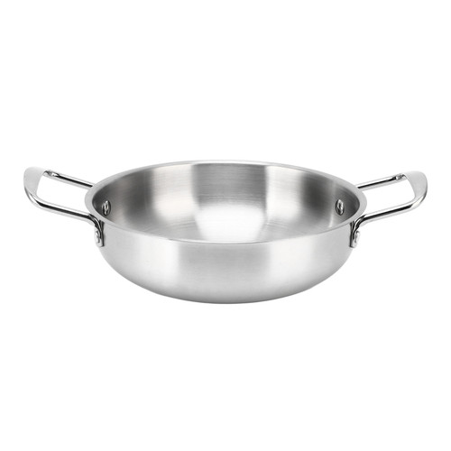 Ramen Pot Binaural Heating Evenly Noodle Pot Steel Color Eco Friendly Korean Ramen Pot for Spaghetti Soup Porridge Noodle 20cm