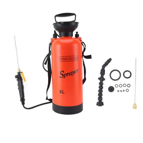 Garden Shouder Sprayer PP Even Spraying Wide Coverage Sprayer for Termite Prevention 8L