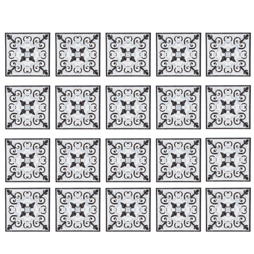 20PCS Tile Stickers Self Adhesive PVC Diagonal Sticker Floor Decals Living Room Home Decor