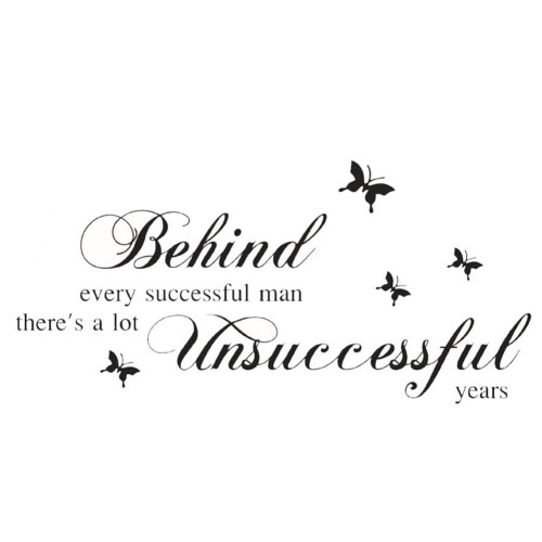 Behind Every Successful Man Sticker Living Room Bedroom Backdrop Wall Decorative Decal