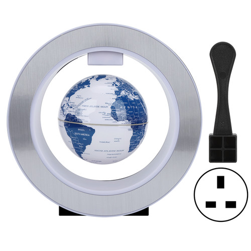 Magnetic Levitation Floating Globe with Colorful LED Light Desktop Decoration Birthday Gift 100‑240VUK Plug