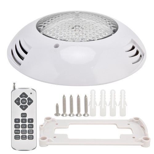 LED Simming Pool Light Waterproof Underwater Wall Mounted Light RGB Remote Control Submersible Light AC12V25W-2500LM
