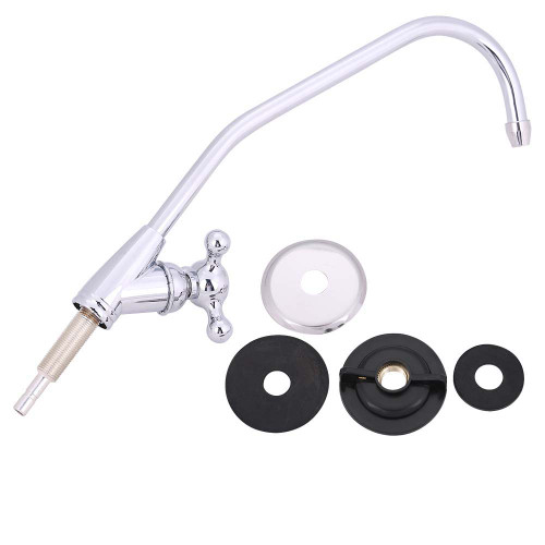 1/4'' Zinc Alloy Kitchen Faucet Tap Chrome Reverse Osmosis RO Drinking Water Filter