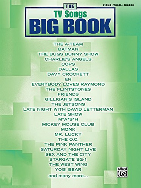 The TV Songs Big Book: Piano/Vocal/Chords (The Big Book Series)