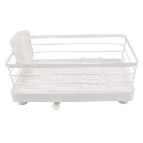 Dish Racks Modern Large Capacity Rust Resistance Space Saving Dish Drainers with Draining Tray for Kitchen Counter 39.5x30.5x14.5cm / 15.6x12.0x5.7in