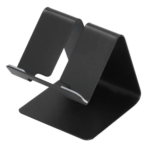 Cell Phone Holder Aluminum Alloy Lightweight and Portable Desk Phone Stand for Mobile Phones and TabletsBlack