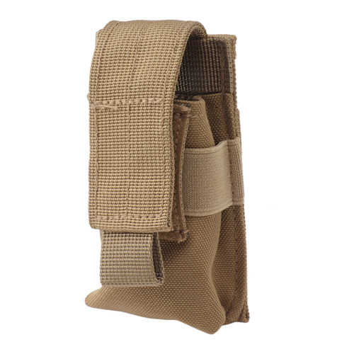 Flashlight Bag Hanging Nylon Waterproof Exquisite Flashlight Accessory Bag for Outdoor Activities Khaki