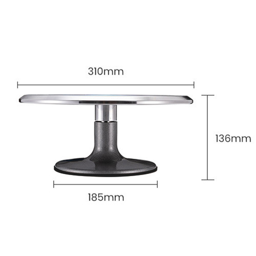 12 Inch Aluminium Alloy Cake Turntable Rotating Cake Stand Turntable for Cake Cake Decorating Supply