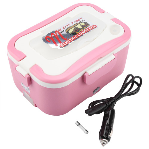 1.5L Portable 12V/24V Car Electric Heating Lunch Box Bento Food Warmer Container 12V