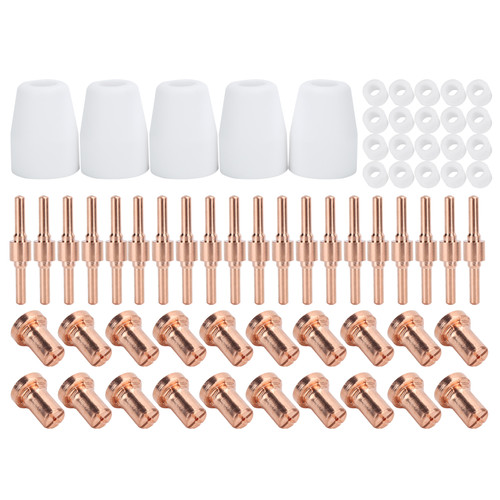 65Pcs PT‑31 Plasma Cutting Consumables Fit for CUT‑40 Plasma Cutting Machine Accessories