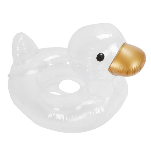 Transparent Swimming Rings Duck Appearance Safe Thickened Inflatable Baby Pool Float Rings for Swimming Water Activities