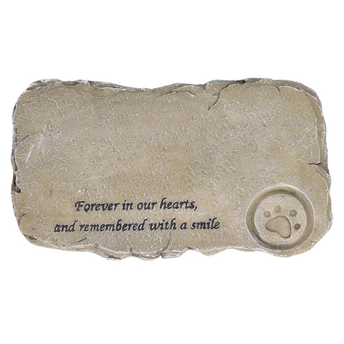 Pet Memorial Tombstone Weatherproof Resin Pet Memorial Garden Stone for Garden Outdoor YardDecoration Bed C Moss Color
