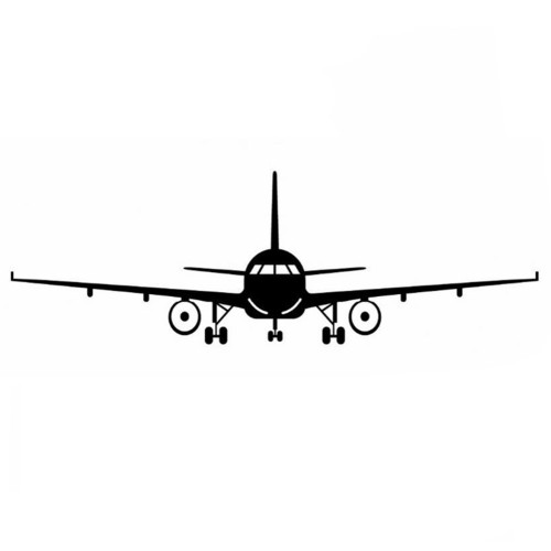 Modern Airplane Modern Wall Sticker Removable Bedroom Living Room Decorative Sticker(S)
