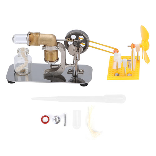 High Temperature Stirling Engine with DIY Accessories Physical Education Model Toy Gift